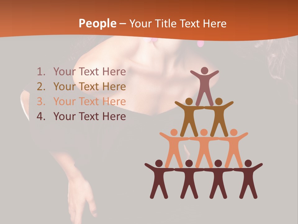 Woman Model Young PowerPoint Template