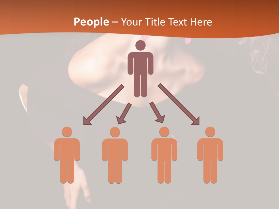 Woman Model Young PowerPoint Template