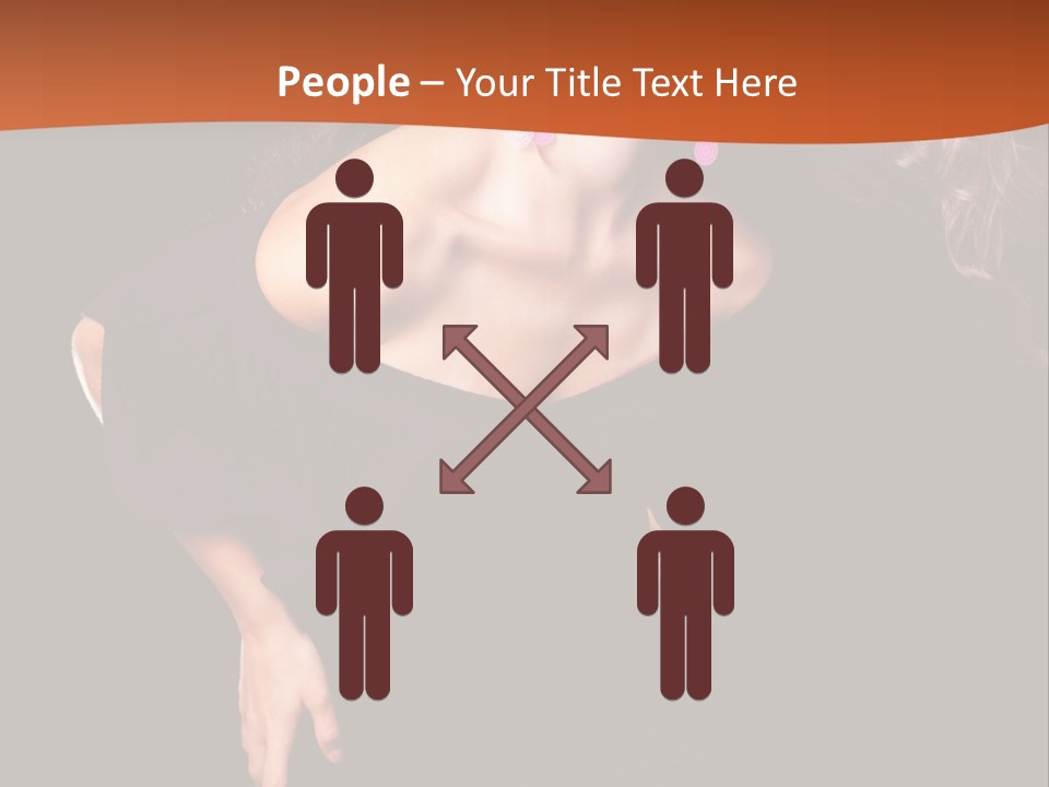 Woman Model Young PowerPoint Template