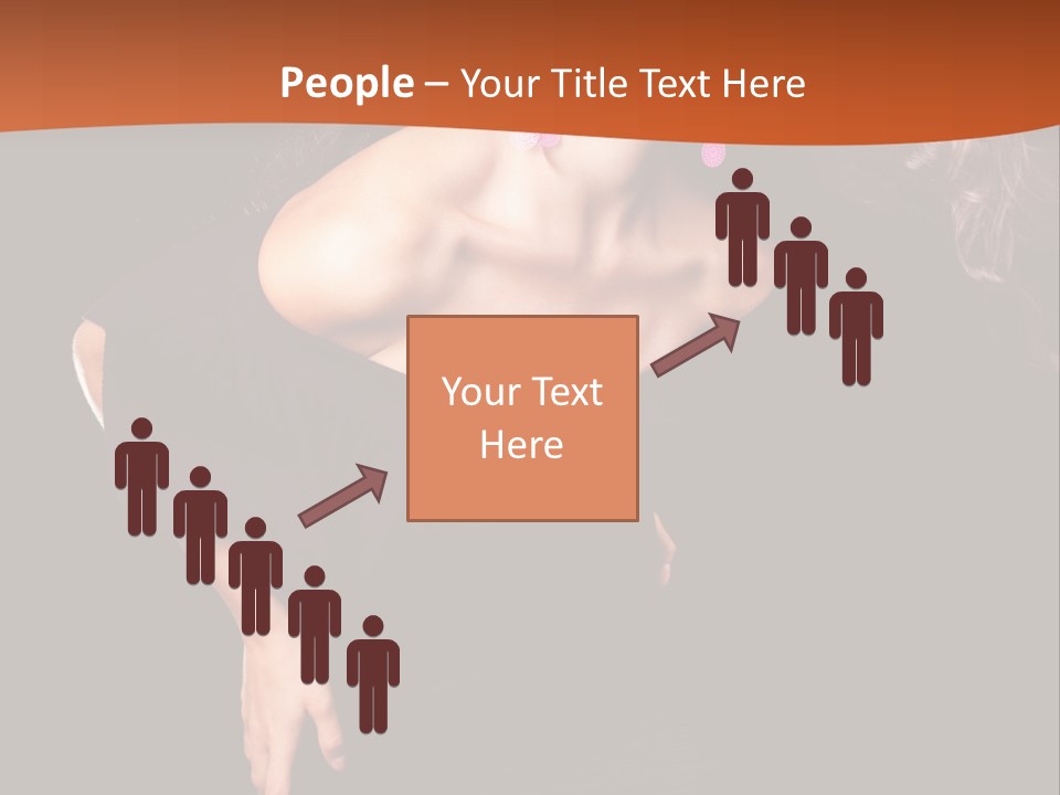 Woman Model Young PowerPoint Template