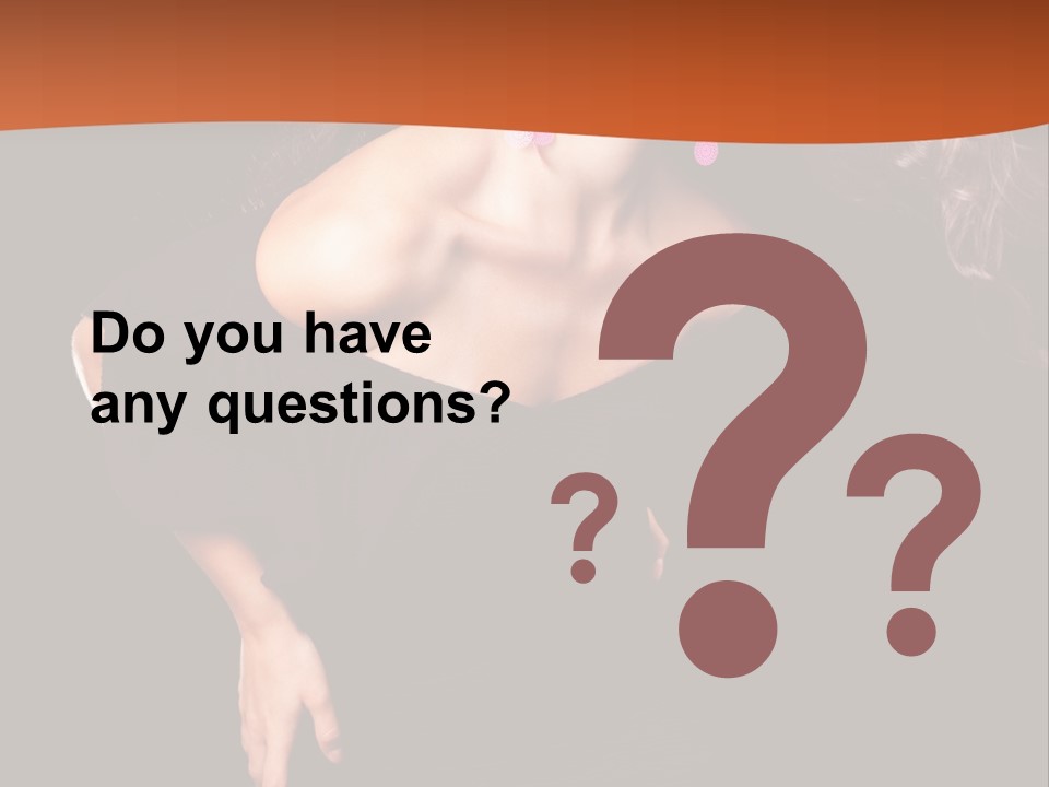 Woman Model Young PowerPoint Template