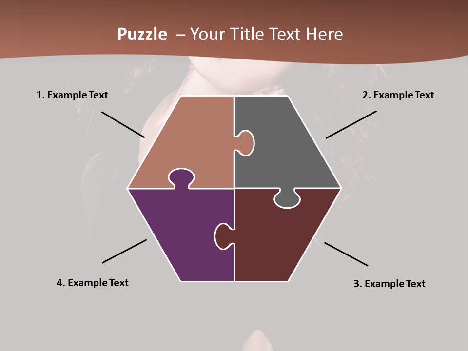 Long Hair Fresh Music PowerPoint Template