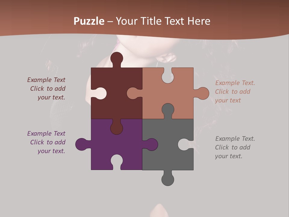 Long Hair Fresh Music PowerPoint Template