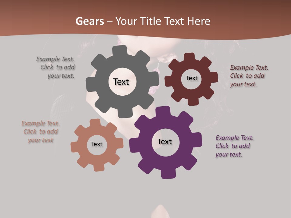 Long Hair Fresh Music PowerPoint Template