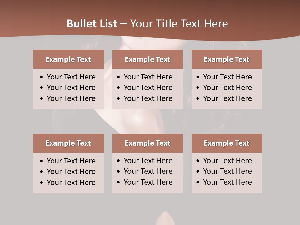 Long Hair Fresh Music PowerPoint Template