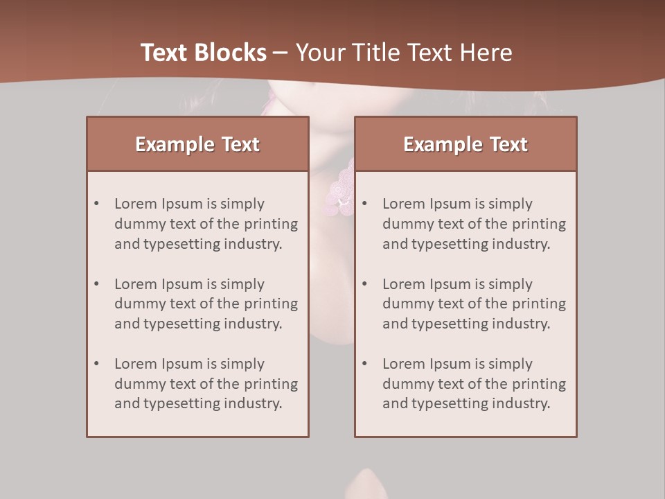 Long Hair Fresh Music PowerPoint Template