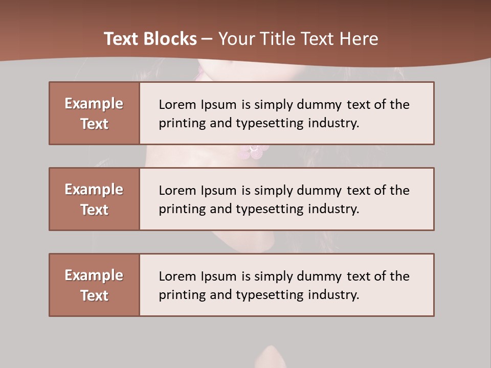 Long Hair Fresh Music PowerPoint Template