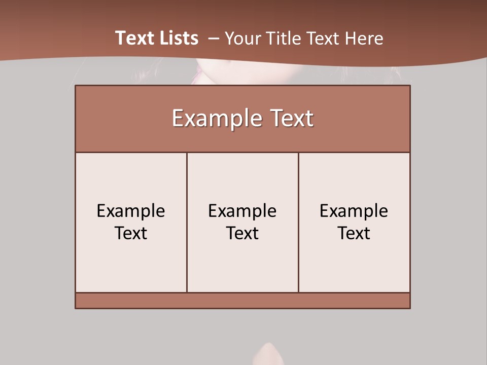 Long Hair Fresh Music PowerPoint Template