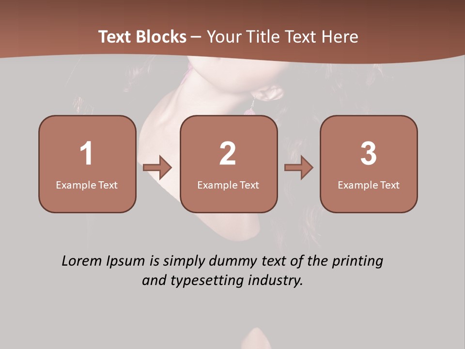 Long Hair Fresh Music PowerPoint Template