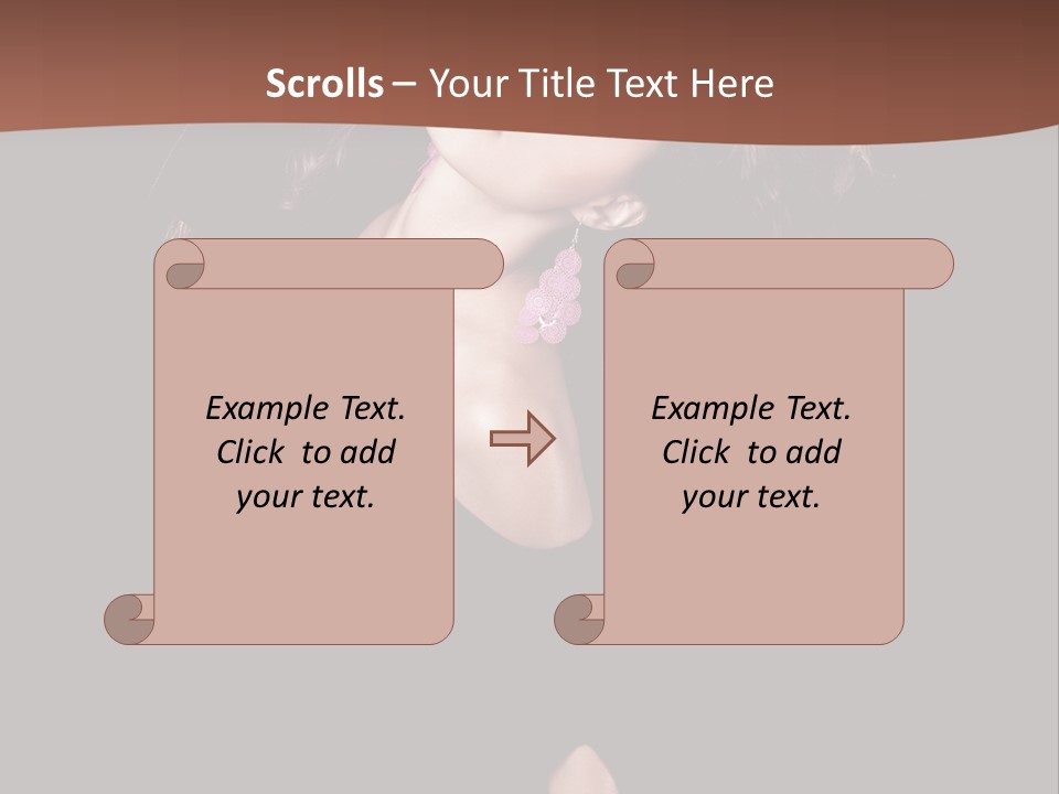 Long Hair Fresh Music PowerPoint Template