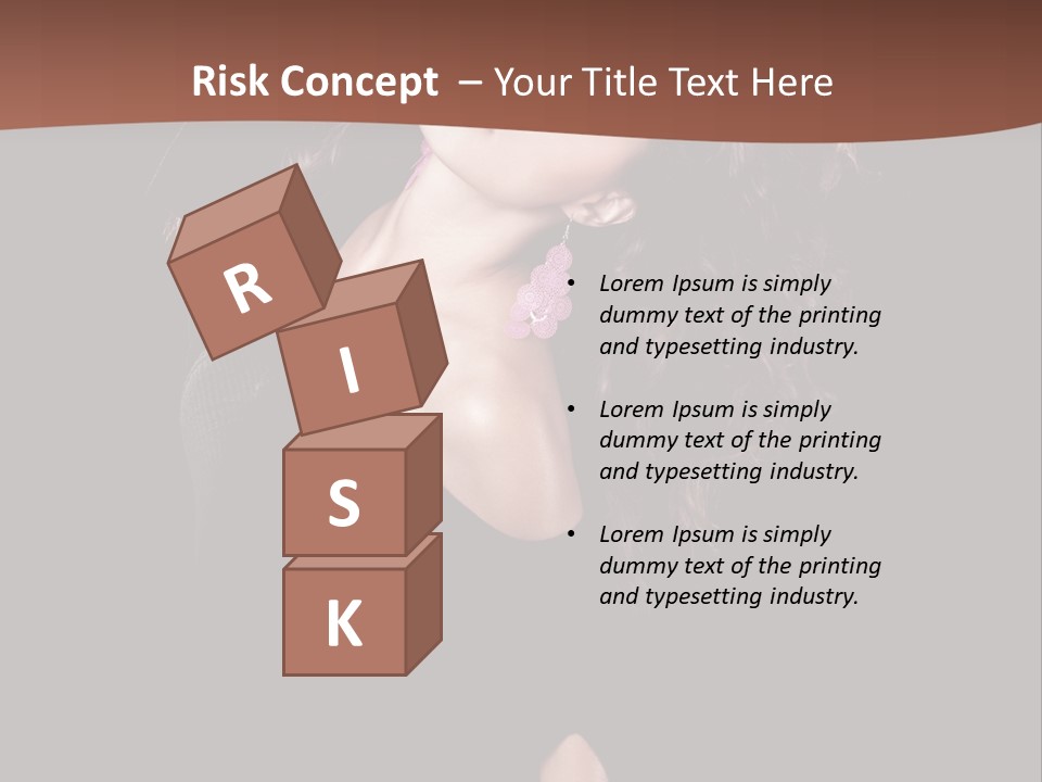 Long Hair Fresh Music PowerPoint Template