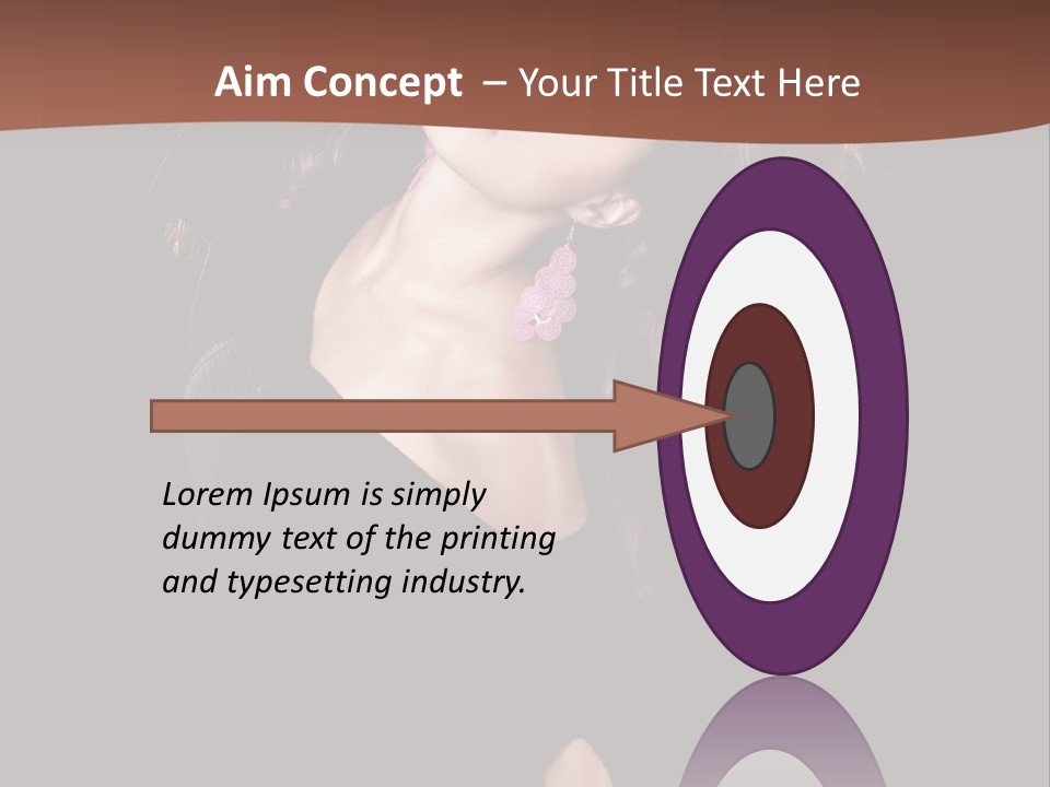 Long Hair Fresh Music PowerPoint Template