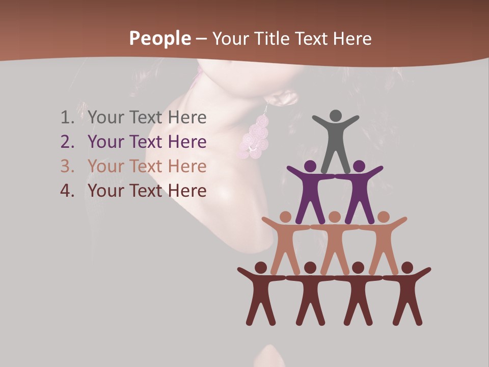 Long Hair Fresh Music PowerPoint Template