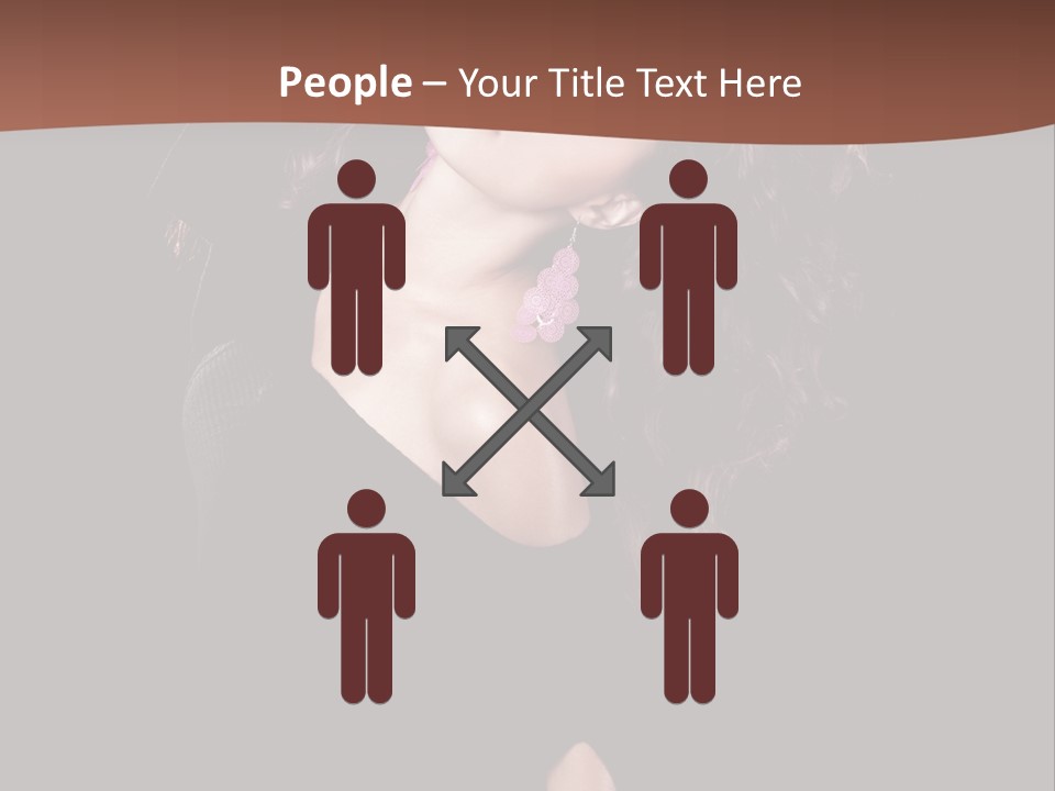 Long Hair Fresh Music PowerPoint Template