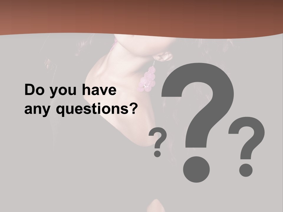 Long Hair Fresh Music PowerPoint Template