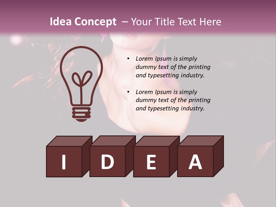 Fly Lights Brunette PowerPoint Template