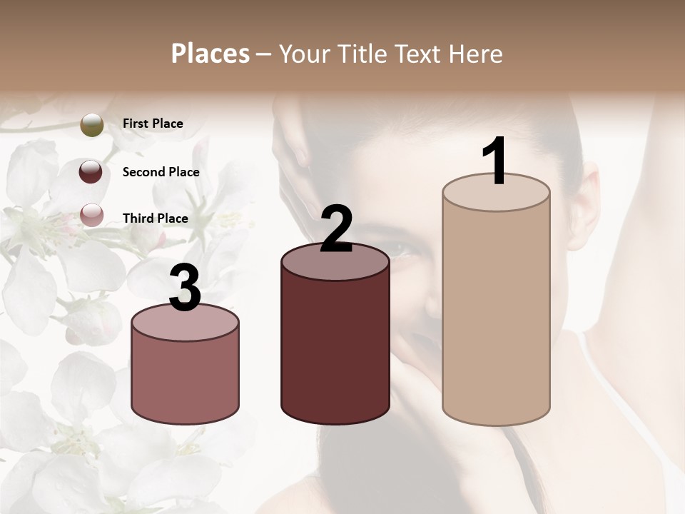 Toothy Smile Female Teeth PowerPoint Template