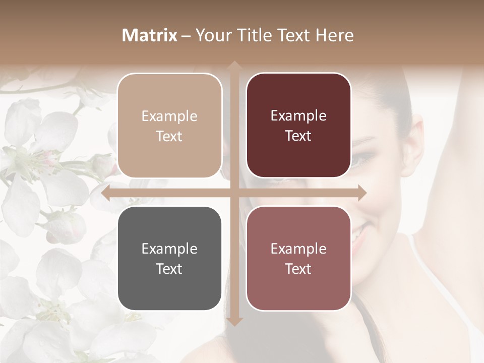 Toothy Smile Female Teeth PowerPoint Template