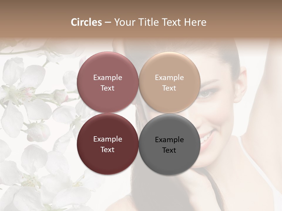 Toothy Smile Female Teeth PowerPoint Template