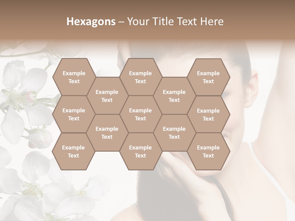 Toothy Smile Female Teeth PowerPoint Template