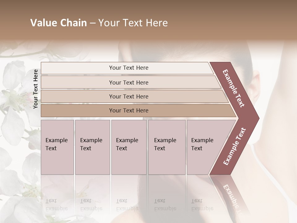 Toothy Smile Female Teeth PowerPoint Template
