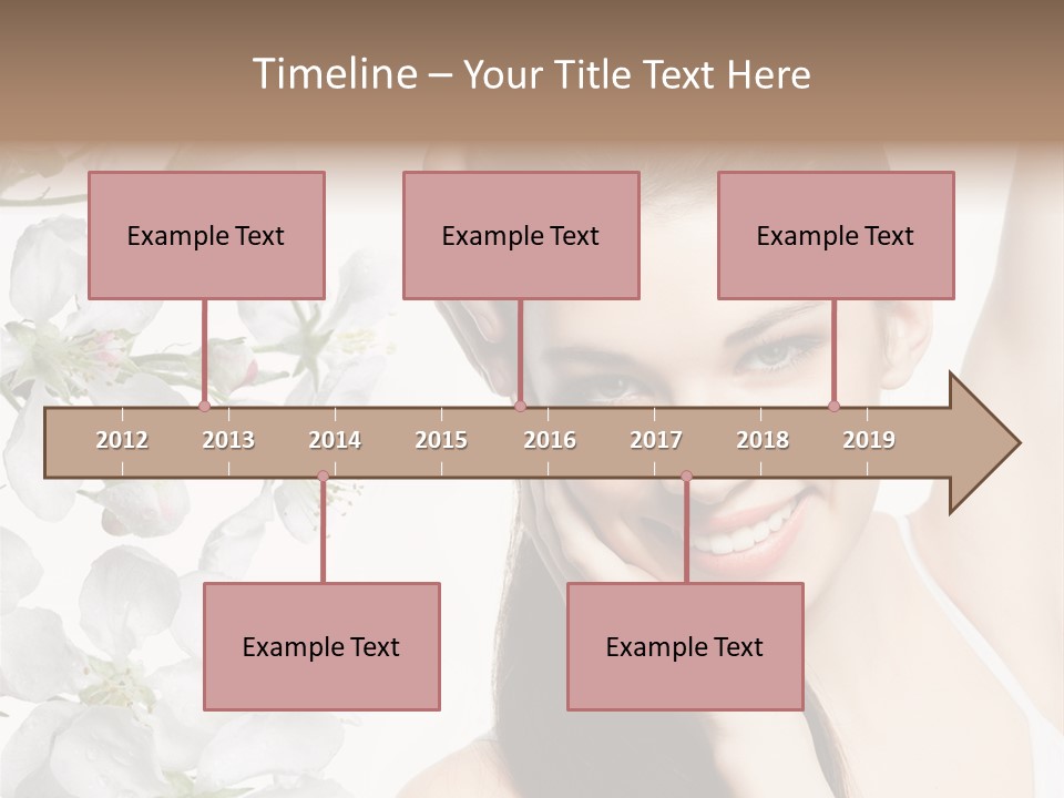 Toothy Smile Female Teeth PowerPoint Template