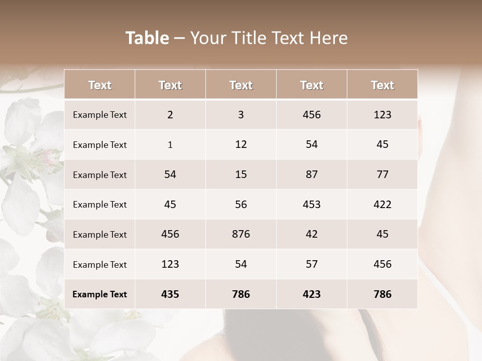 Toothy Smile Female Teeth PowerPoint Template