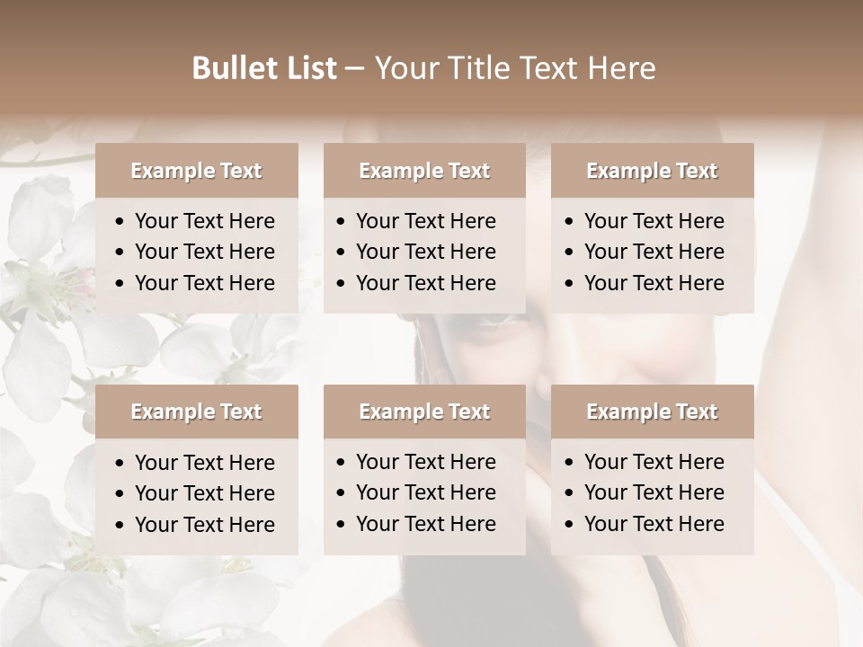 Toothy Smile Female Teeth PowerPoint Template