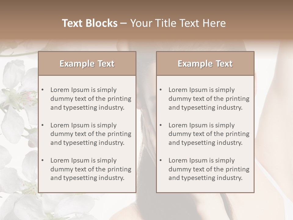 Toothy Smile Female Teeth PowerPoint Template