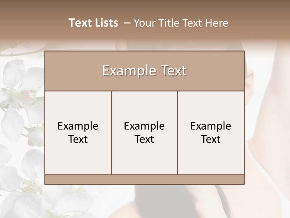 Toothy Smile Female Teeth PowerPoint Template