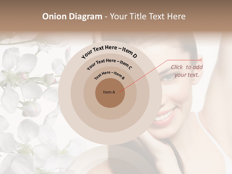 Toothy Smile Female Teeth PowerPoint Template