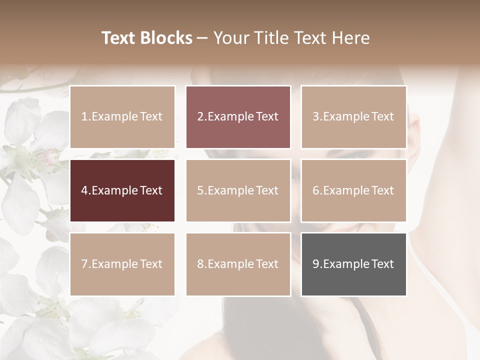 Toothy Smile Female Teeth PowerPoint Template