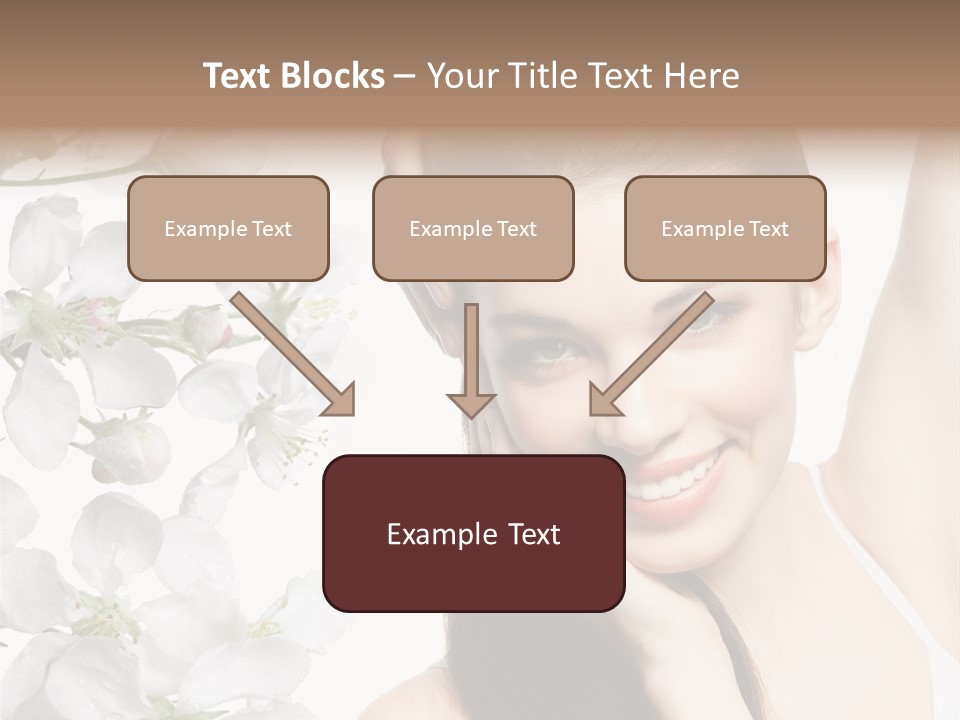 Toothy Smile Female Teeth PowerPoint Template