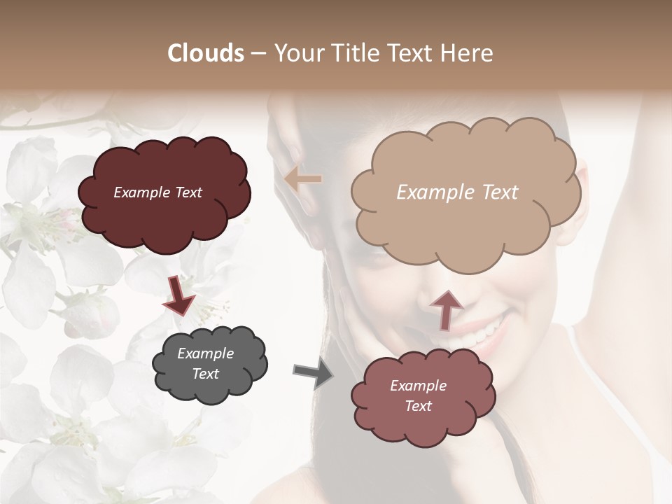Toothy Smile Female Teeth PowerPoint Template