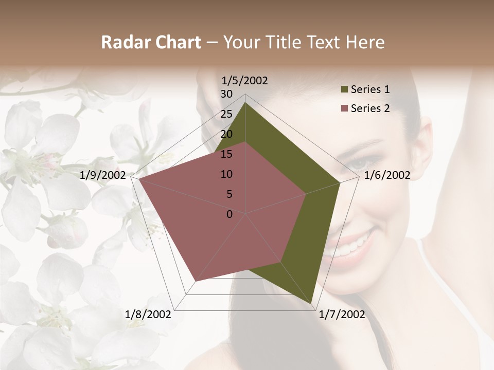 Toothy Smile Female Teeth PowerPoint Template