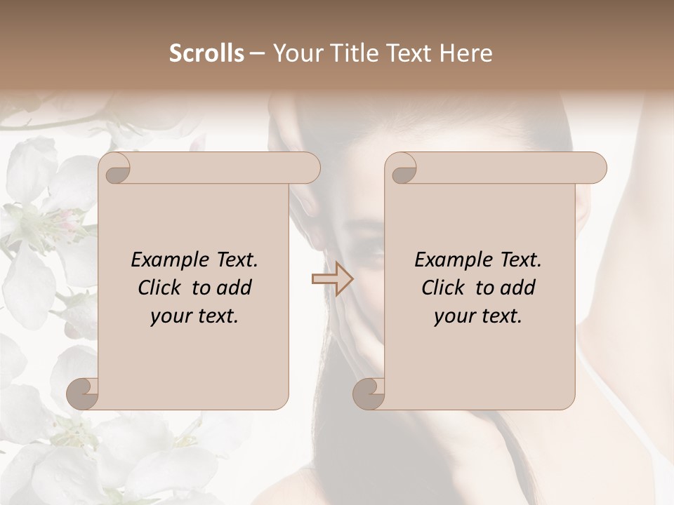 Toothy Smile Female Teeth PowerPoint Template