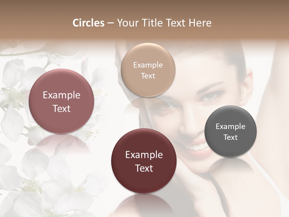 Toothy Smile Female Teeth PowerPoint Template