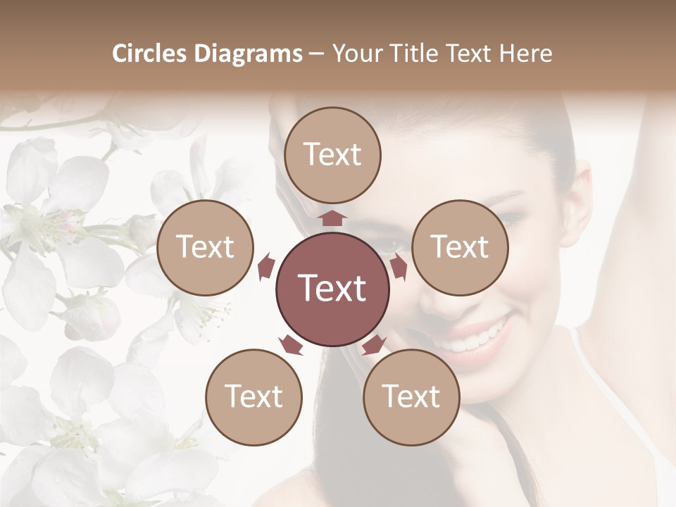 Toothy Smile Female Teeth PowerPoint Template