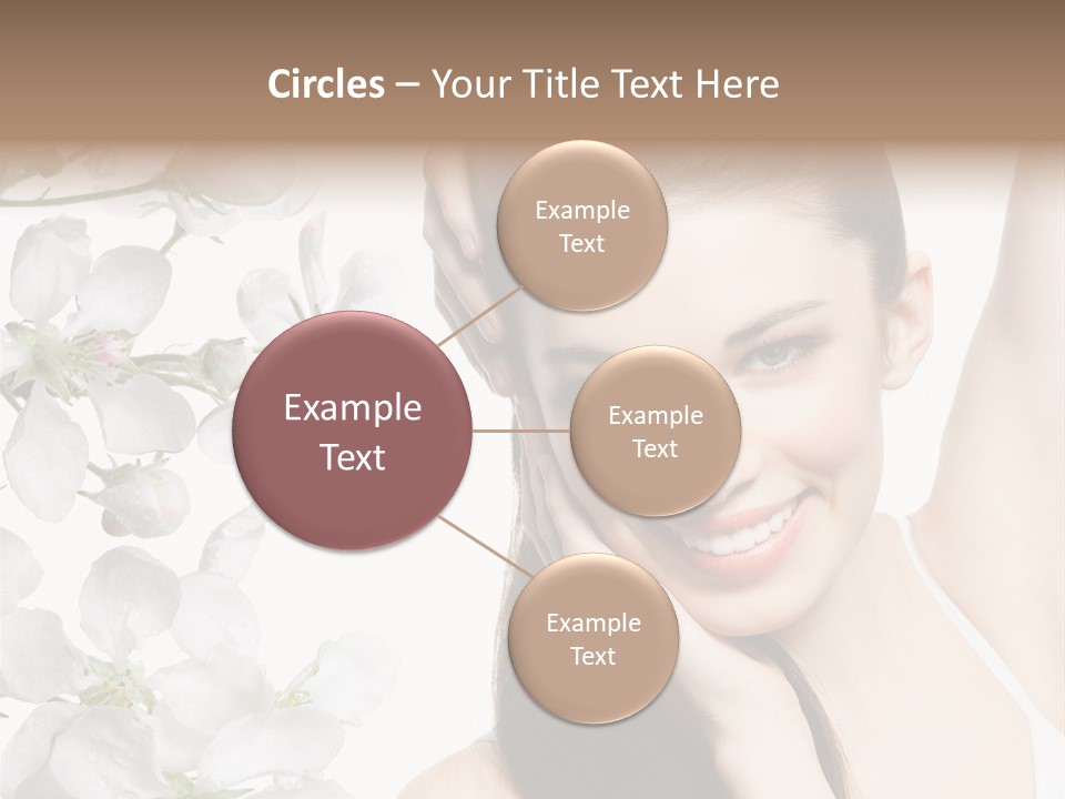 Toothy Smile Female Teeth PowerPoint Template