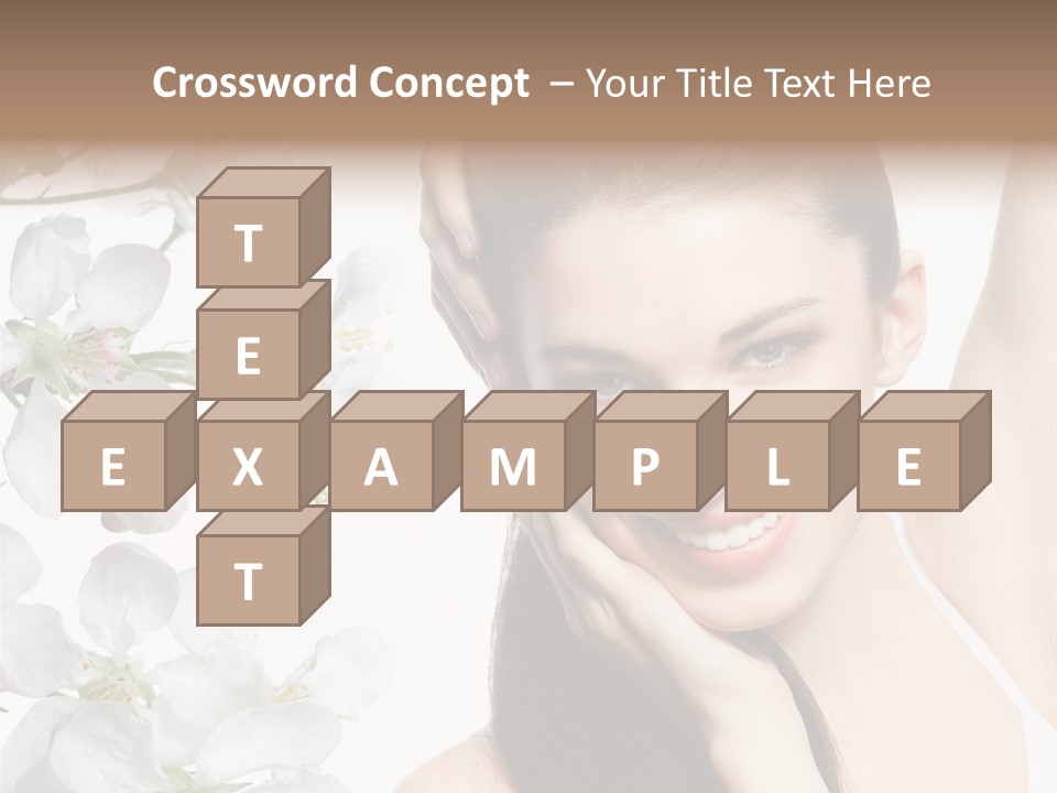 Toothy Smile Female Teeth PowerPoint Template