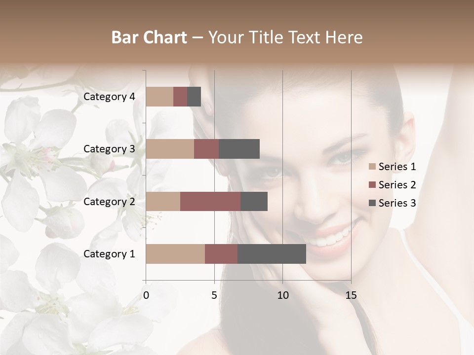 Toothy Smile Female Teeth PowerPoint Template