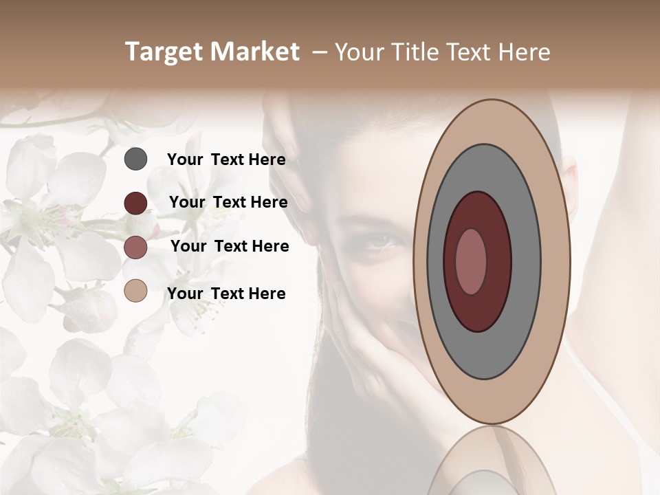 Toothy Smile Female Teeth PowerPoint Template