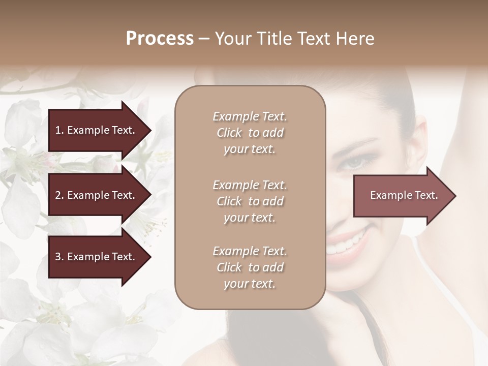 Toothy Smile Female Teeth PowerPoint Template