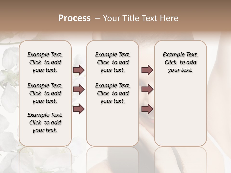 Toothy Smile Female Teeth PowerPoint Template