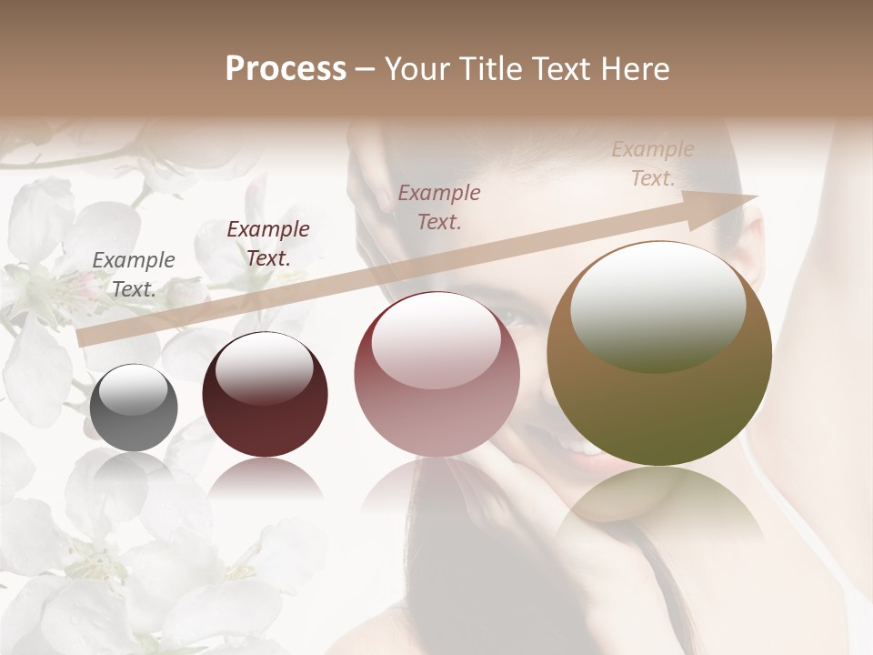 Toothy Smile Female Teeth PowerPoint Template