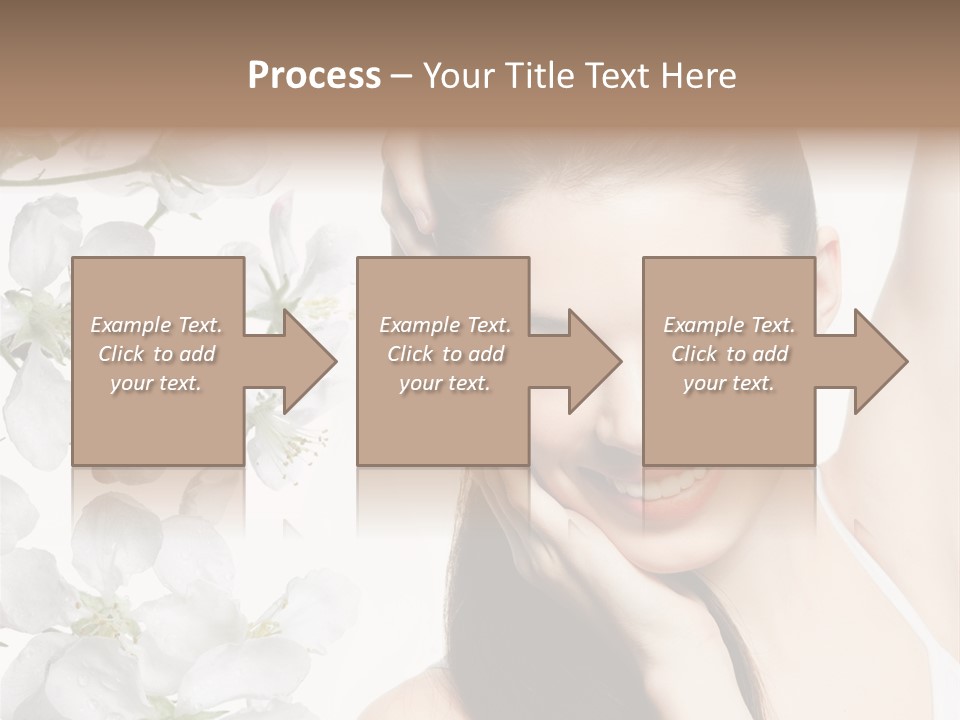 Toothy Smile Female Teeth PowerPoint Template