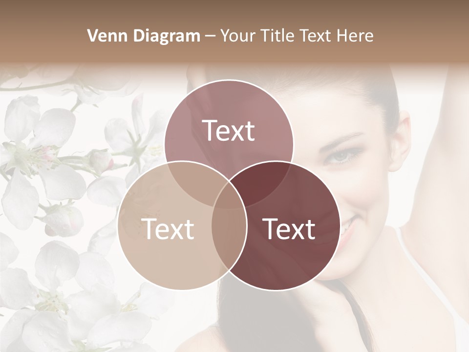 Toothy Smile Female Teeth PowerPoint Template