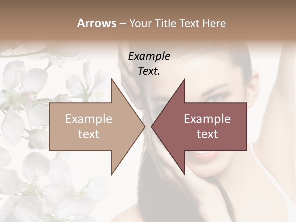 Toothy Smile Female Teeth PowerPoint Template