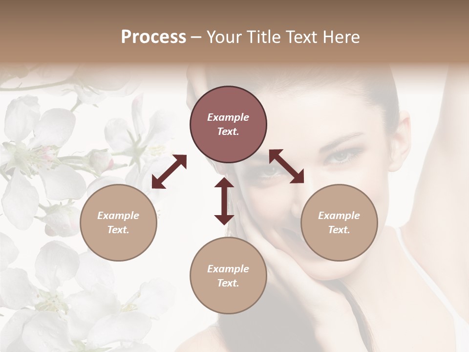 Toothy Smile Female Teeth PowerPoint Template