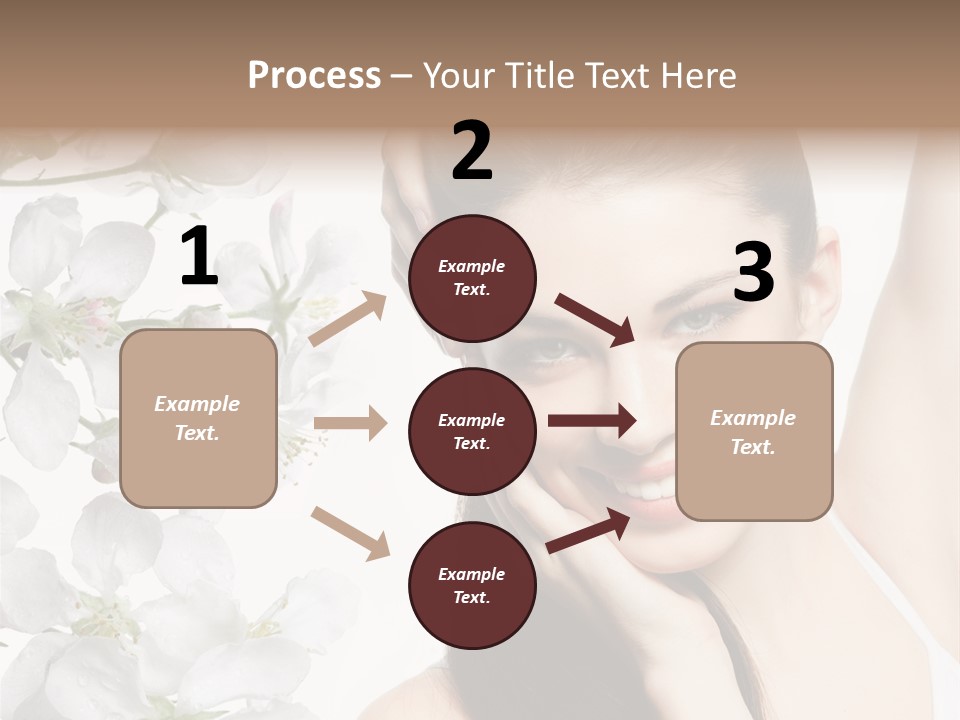 Toothy Smile Female Teeth PowerPoint Template